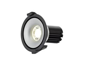 DM201079  Bolor 10 Tridonic Powered 10W 4000K 810lm 36° CRI>90 LED Engine Black/Silver Fixed Recessed Spotlight; IP20